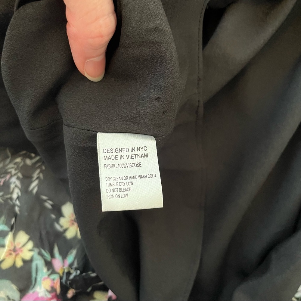 Yumi Kim Black Floral Kiss Me Mini Dress Size XS - Picture 8 of 12